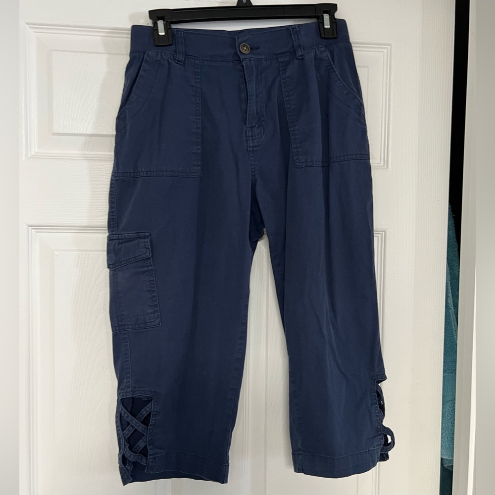 Fresh Black Cotton Blend Pants